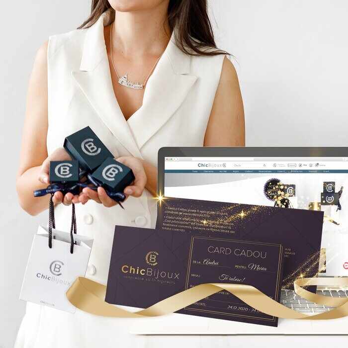 Card Cadou - Chic Bijoux - Voucher online pentru achizitii de bijuterii personalizate