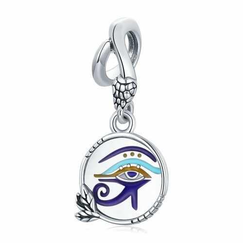 Talisman pandantiv din argint 925 Horus eye and snake