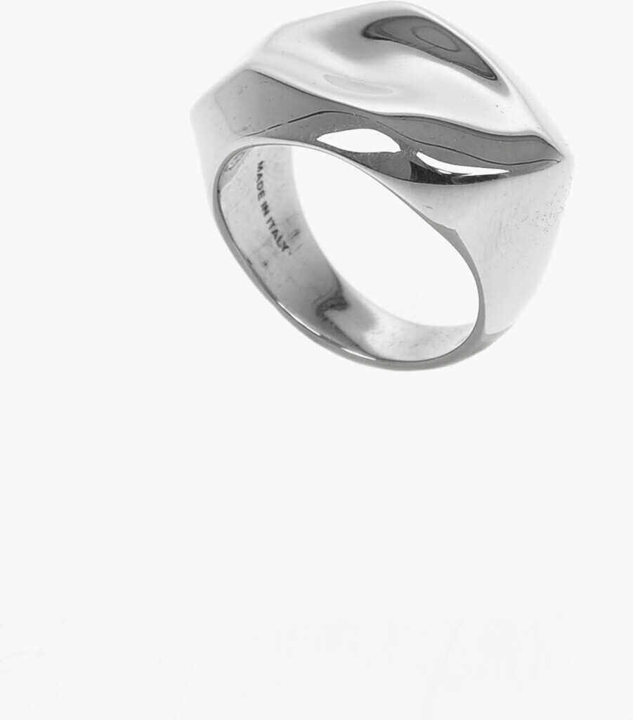 Alexander McQueen Bras Ring Silver