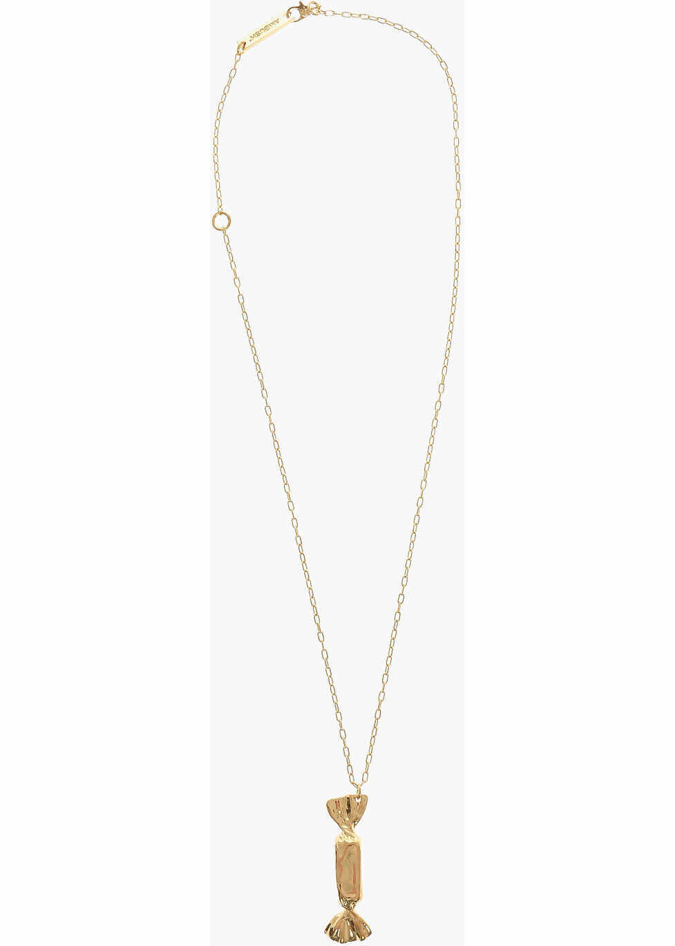 AMBUSH Silver Necklace With Candy Shaped Pendant Gold