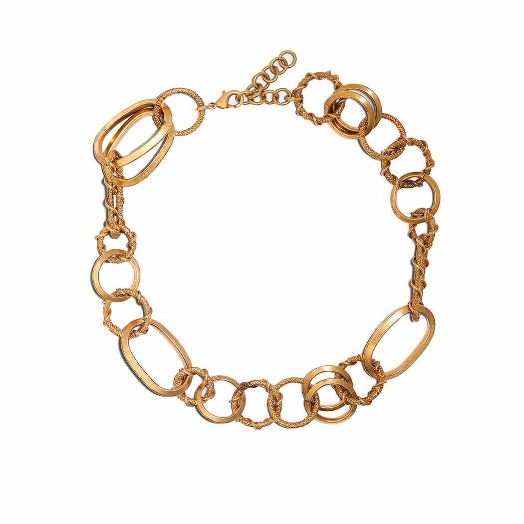 DSQUARED2 DSQUARED2 RINGS CHAIN VINTAGE GOLD NECKLACE Gold