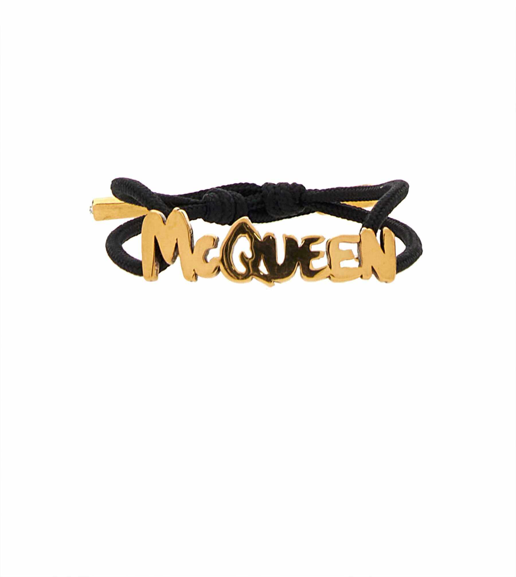Alexander McQueen Graffiti Bracelet BLACK