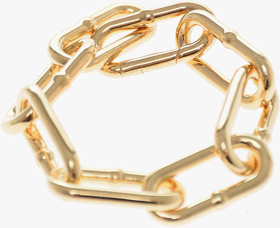 Bottega Veneta Golden Effect Chain Bracelet Gold