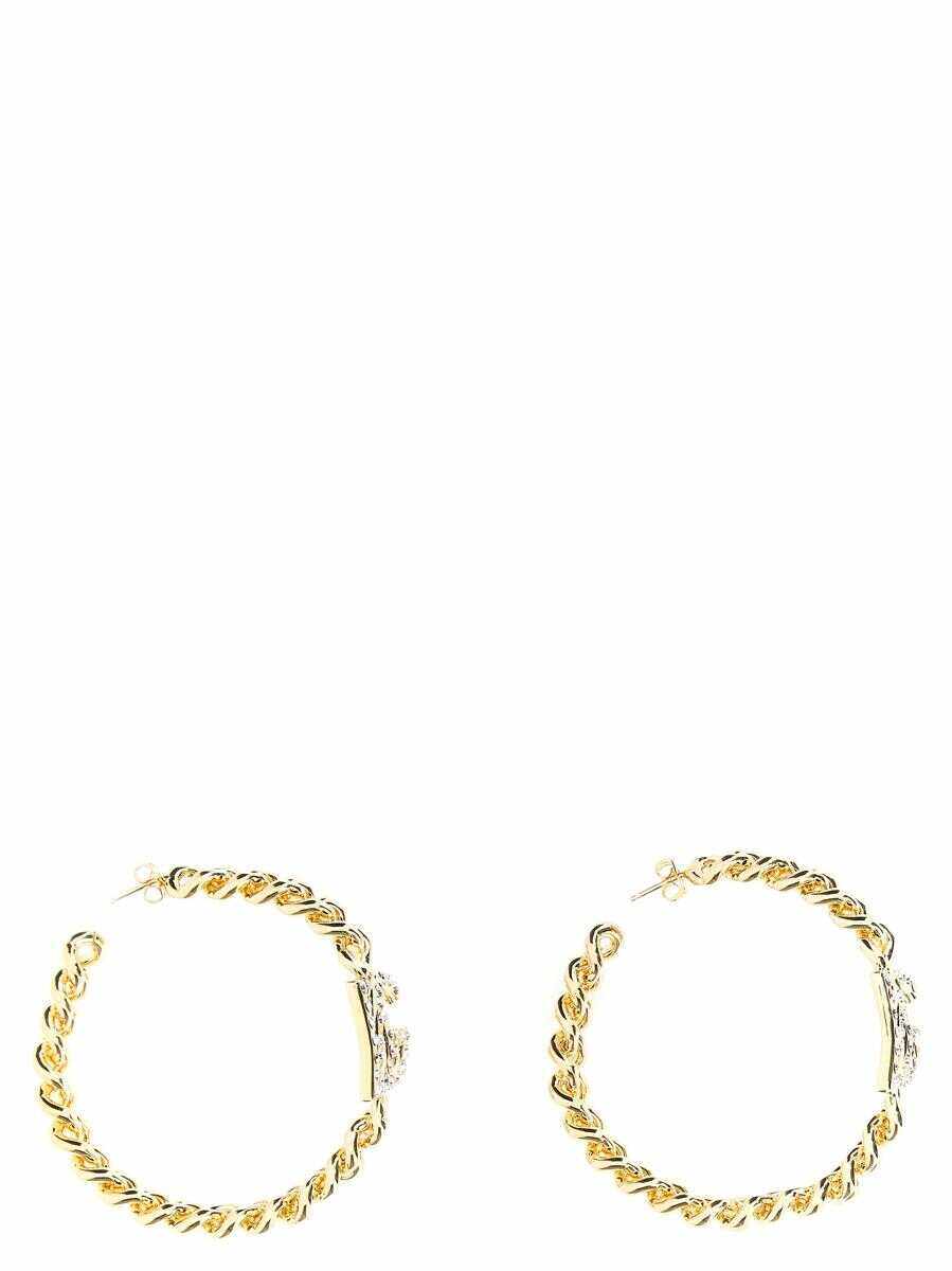 Dolce & Gabbana DOLCE & GABBANA DG strass earrings Gold