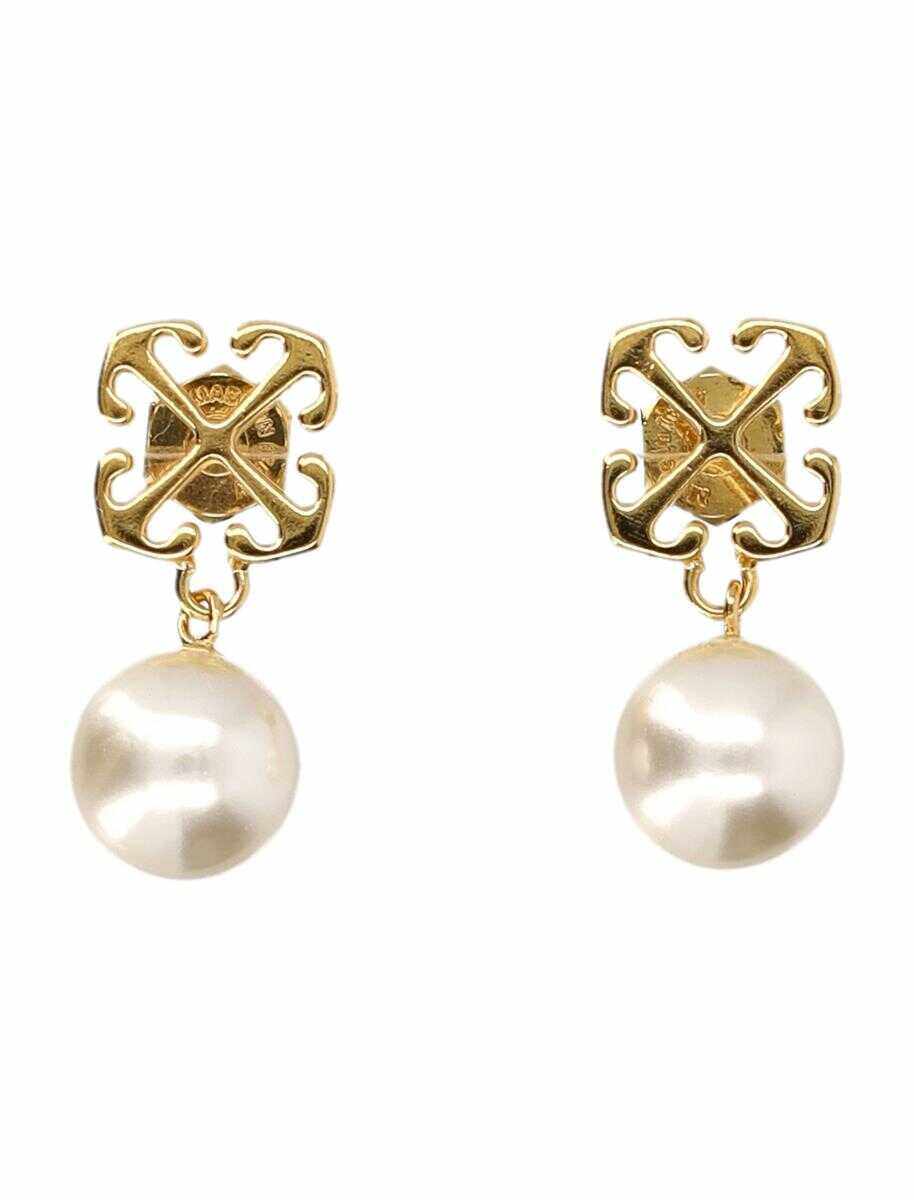 Off-White OFF-WHITE Pearl Arrow earrings GOLD