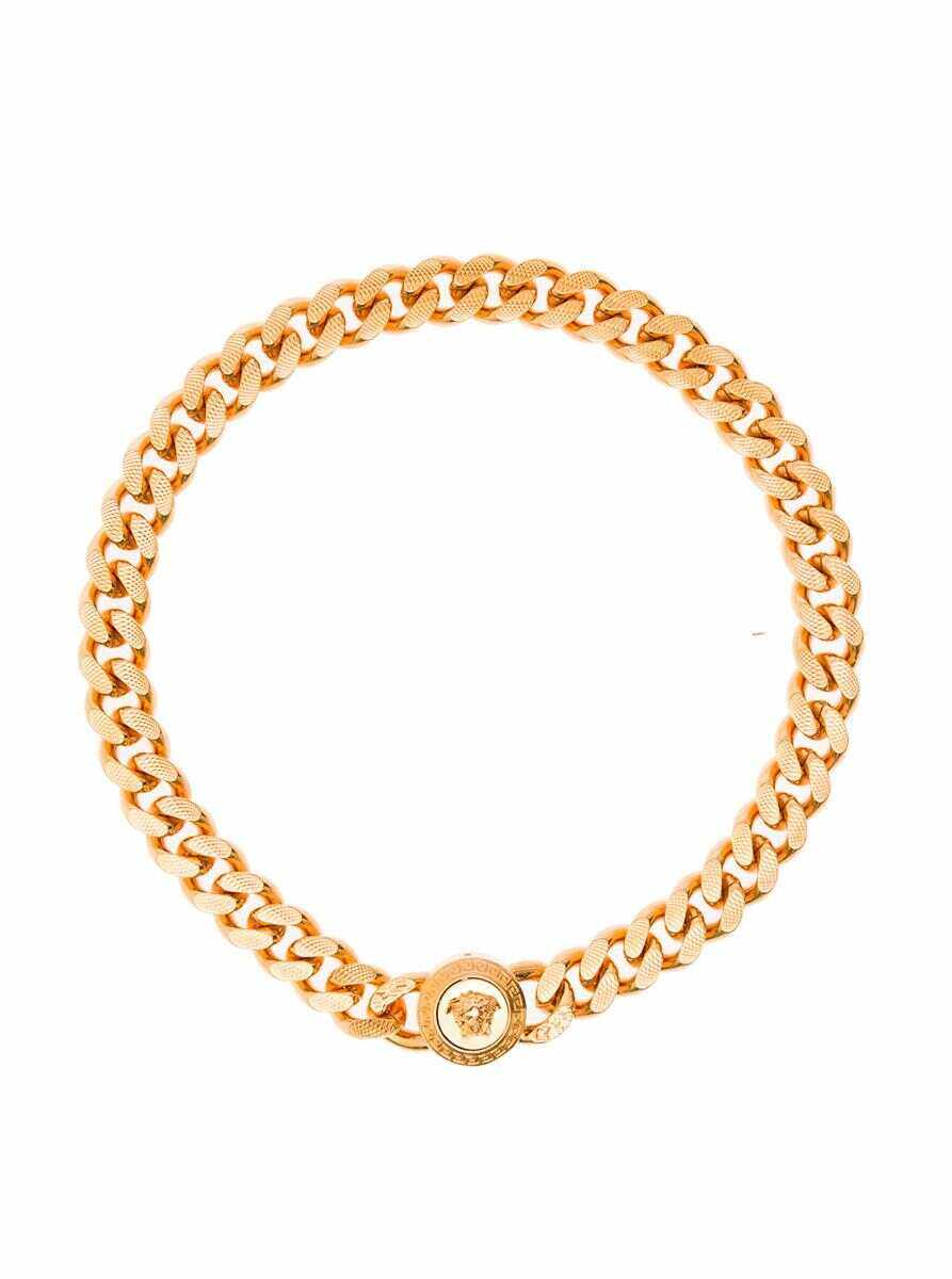 Versace Medusa Gold-tone Chain Necklace in Hypoallergenic Metal Versace Man Metallic