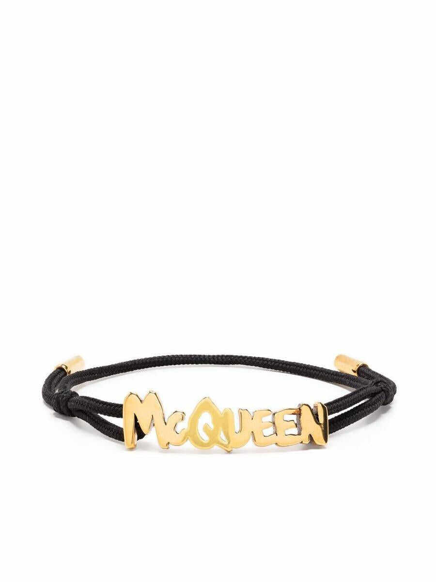Alexander McQueen ALEXANDER MCQUEEN Graffiti bracelet Black