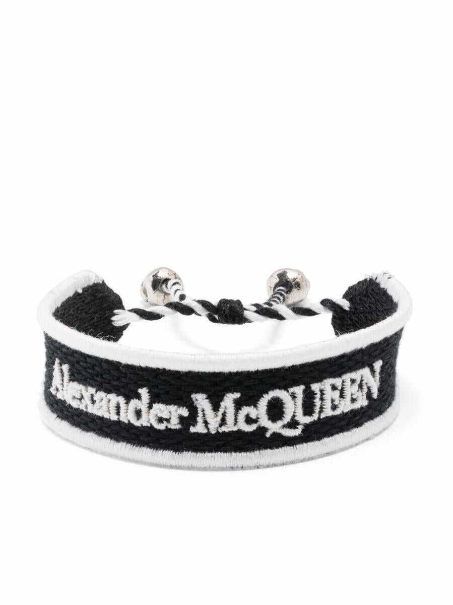 Alexander McQueen ALEXANDER MCQUEEN Logo bracelet Black