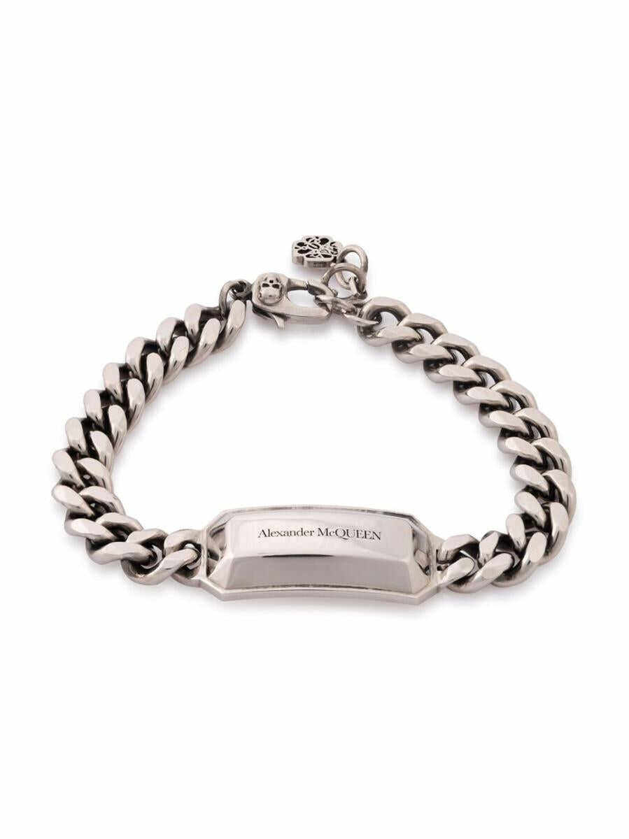 Alexander McQueen ALEXANDER MCQUEEN Logo chain bracelet Silver