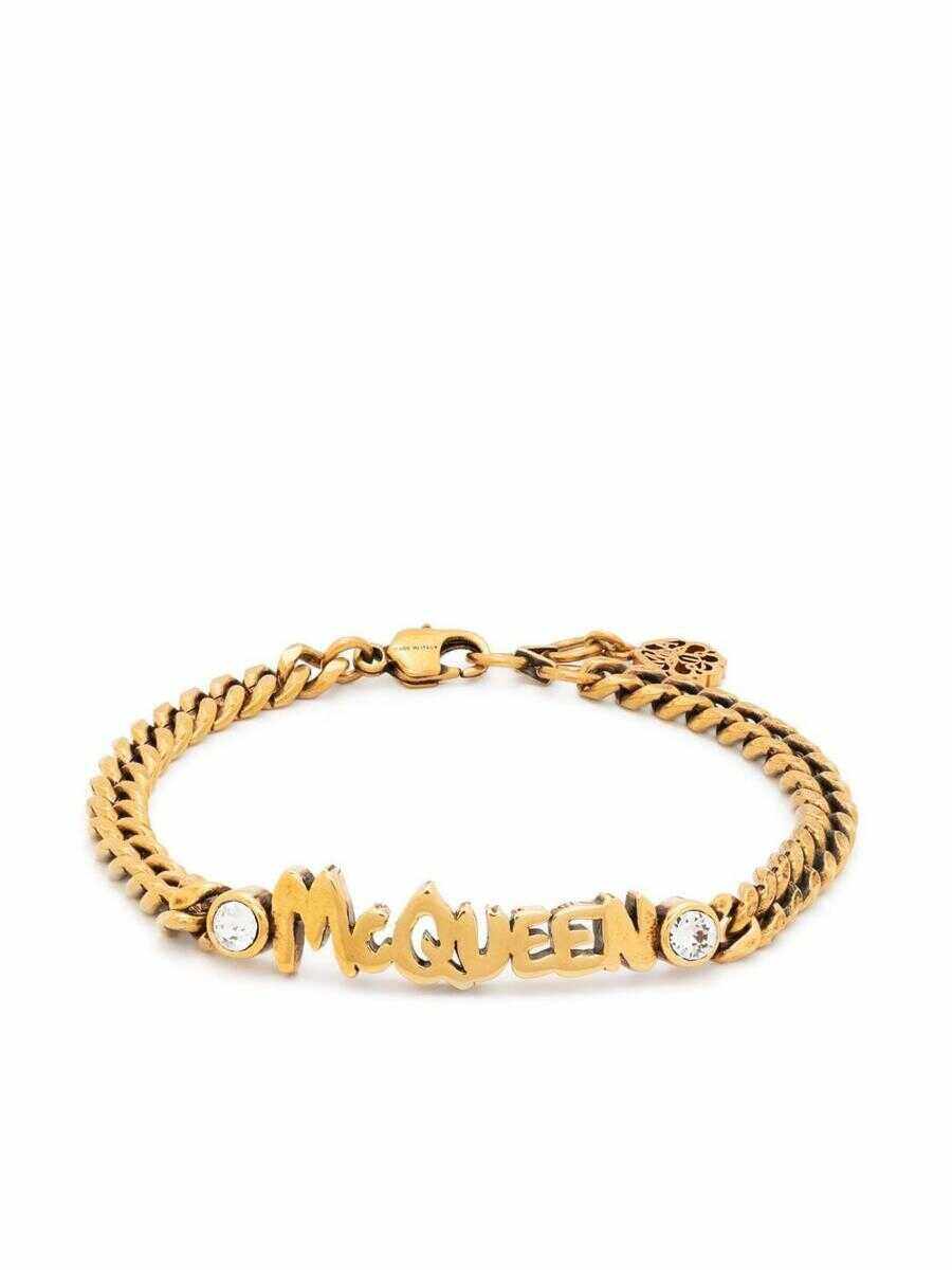 Alexander McQueen ALEXANDER MCQUEEN Graffiti bracelet Golden
