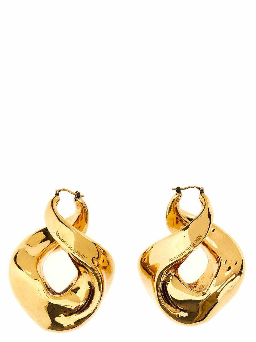 Alexander McQueen ALEXANDER MCQUEEN Twisted earrings GOLD