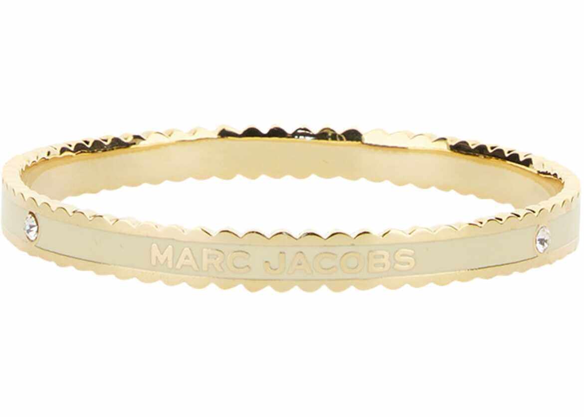 Marc Jacobs The Medallion Bracelet With Logo IVORY