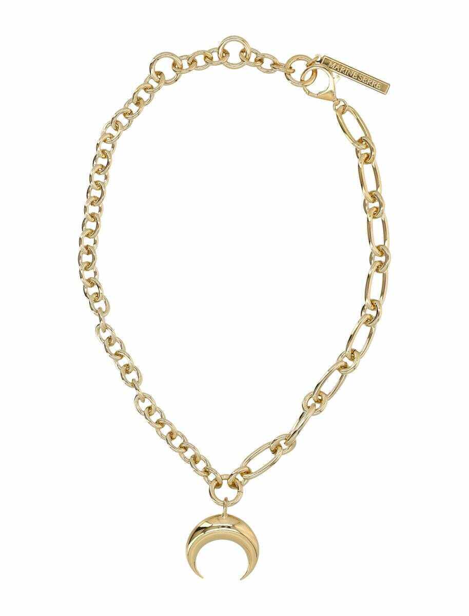 MARINE SERRE MARINE SERRE Tin moon charms necklace GOLD