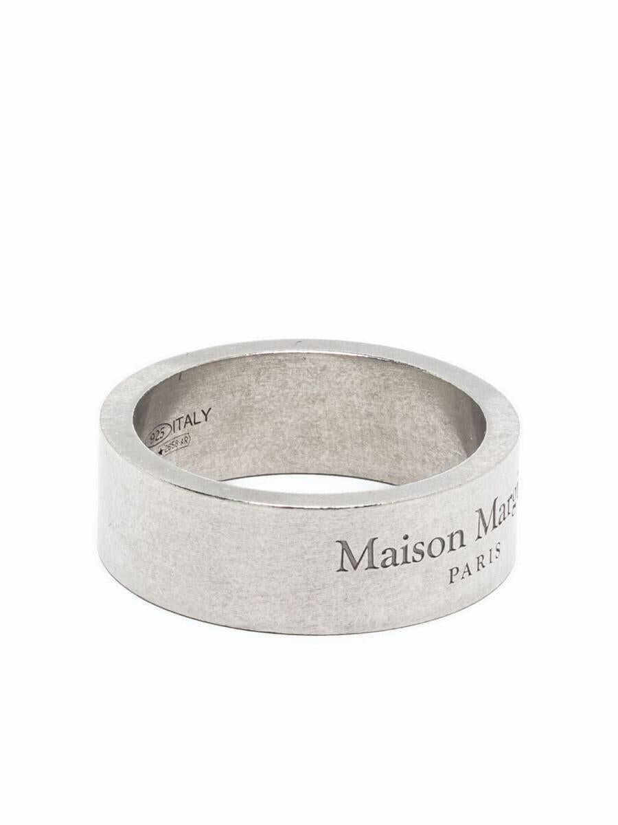 Maison Margiela MAISON MARGIELA Ring with engraved logo SILVER