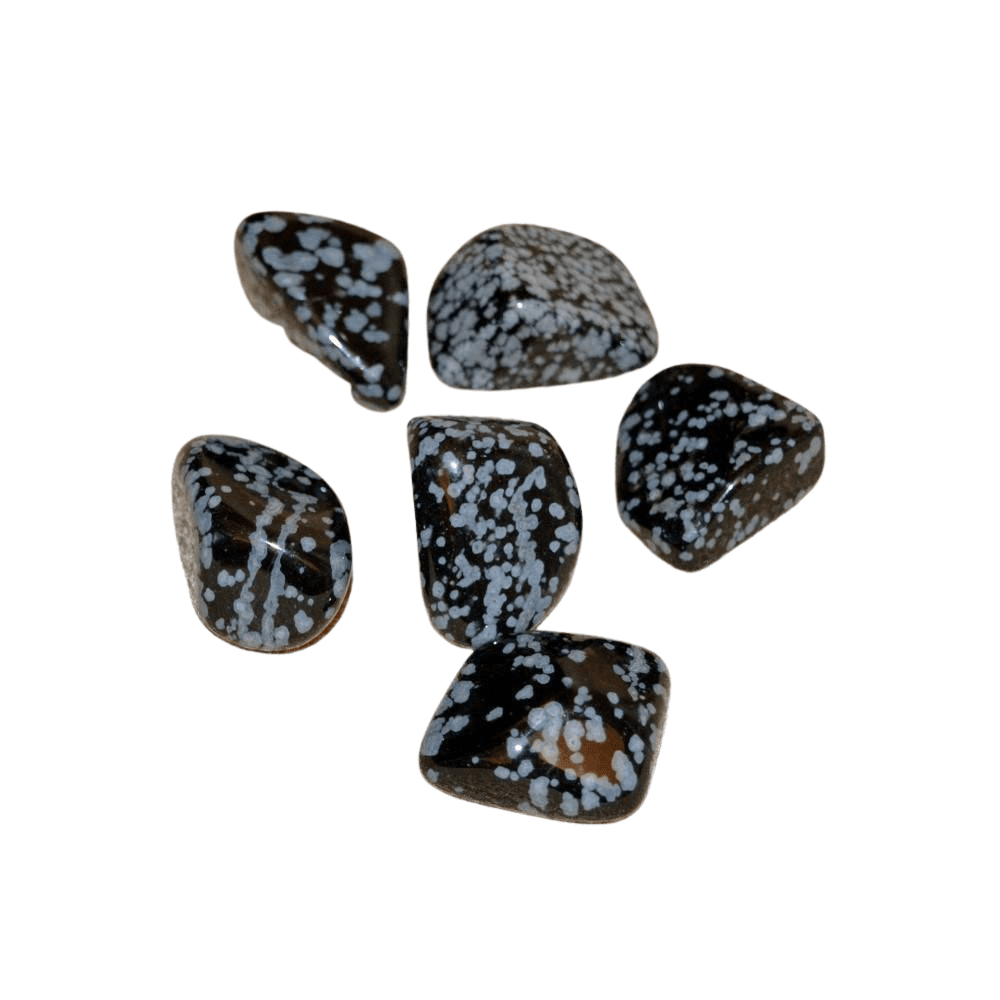 Obsidian fulg de nea rulat 15-20mm