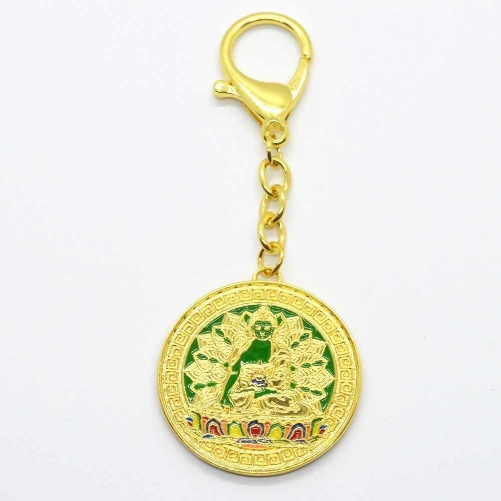 Breloc amuleta ratnasambhava buddha - verde
