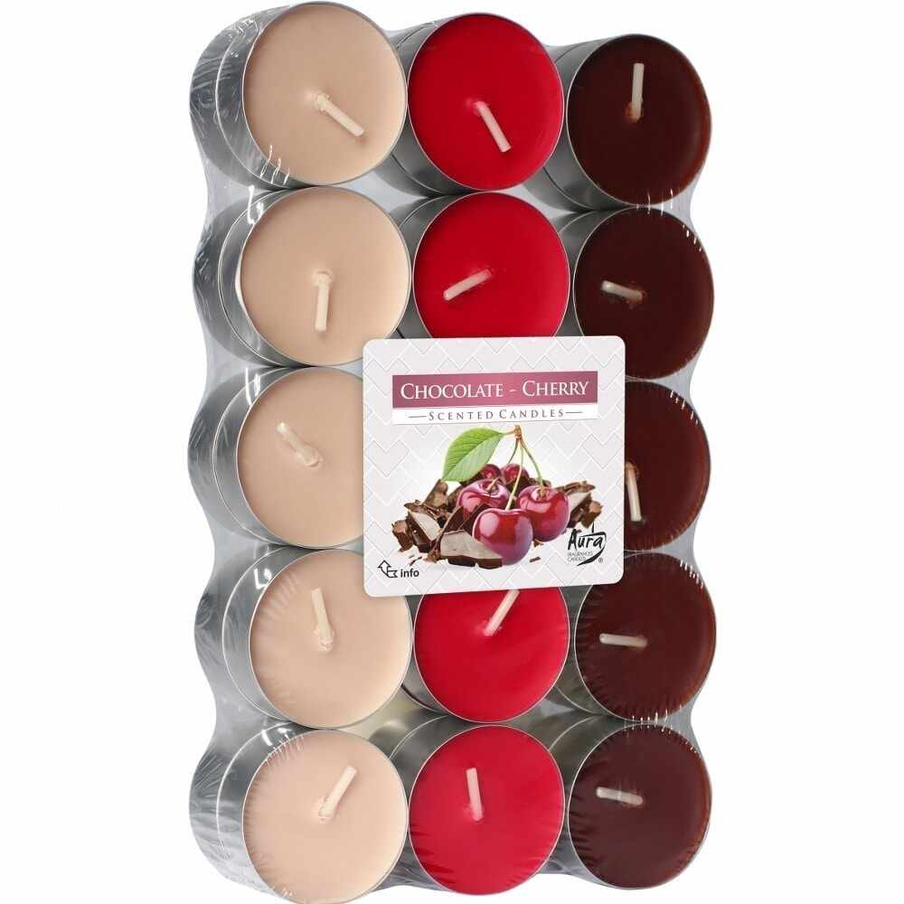 Set 30 pastile lumanari parfumate bispol - chocolate cherry