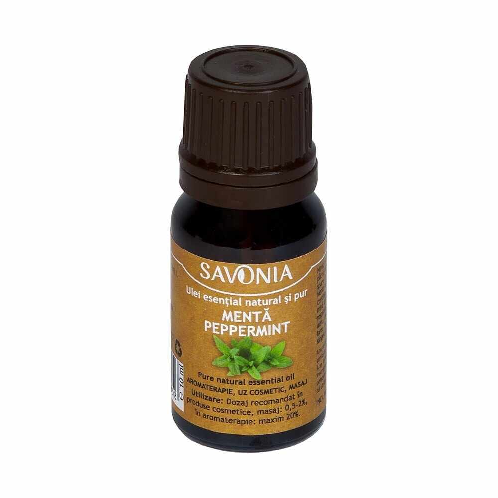 Ulei esential natural aromaterapie savonia menta pappermint 10ml