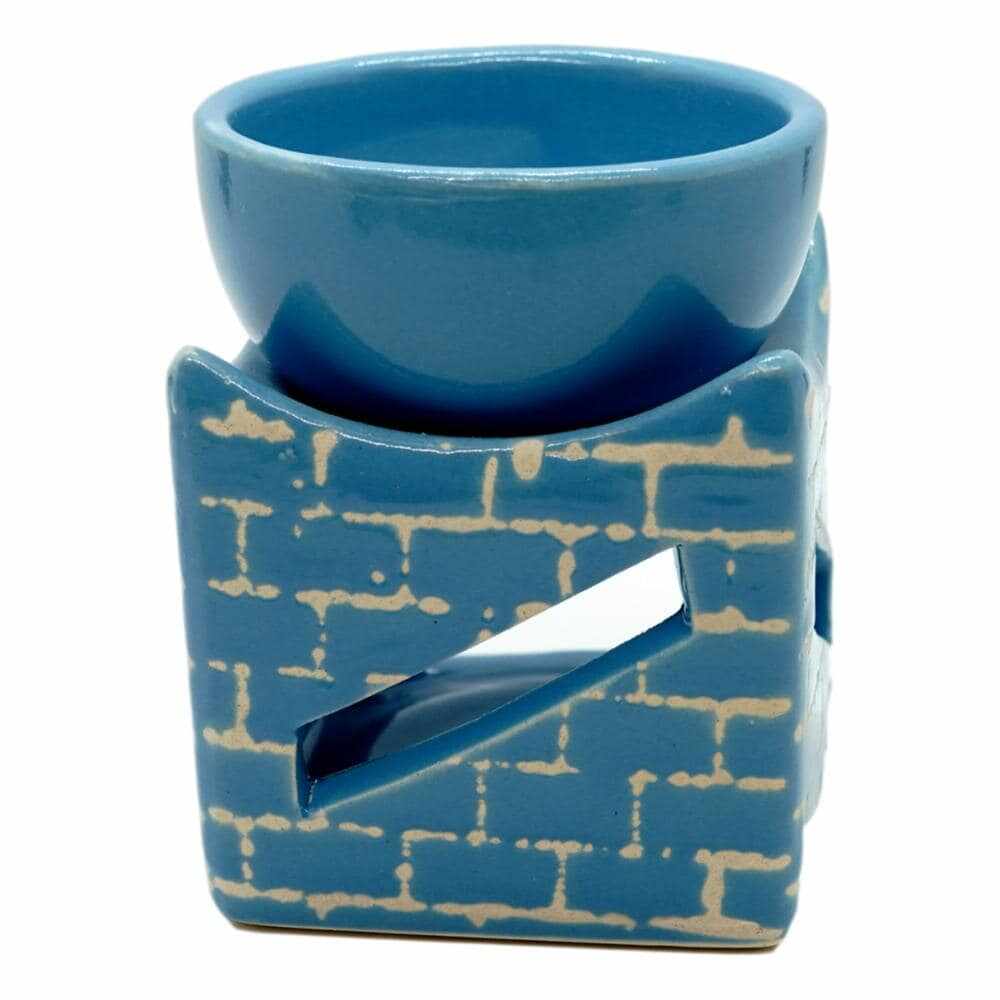 Vas aromaterapie din ceramica zid bleu