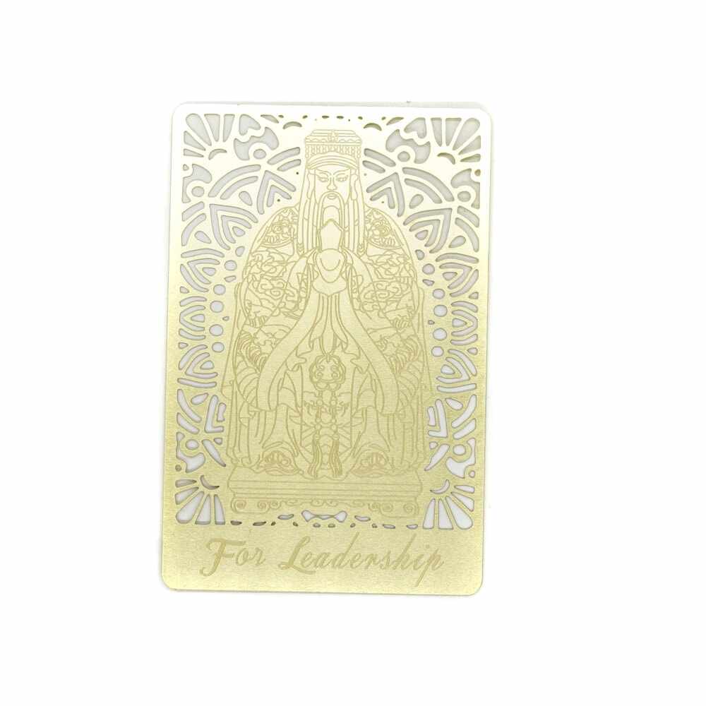 Card feng shui din metal talismanul de aur al mpratului de jad gui ren 2022