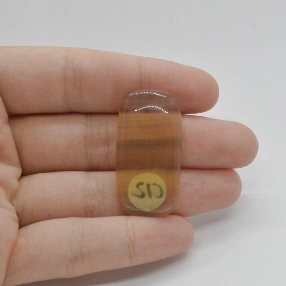 Cabochon fluorit galben 35x18x6mm c12