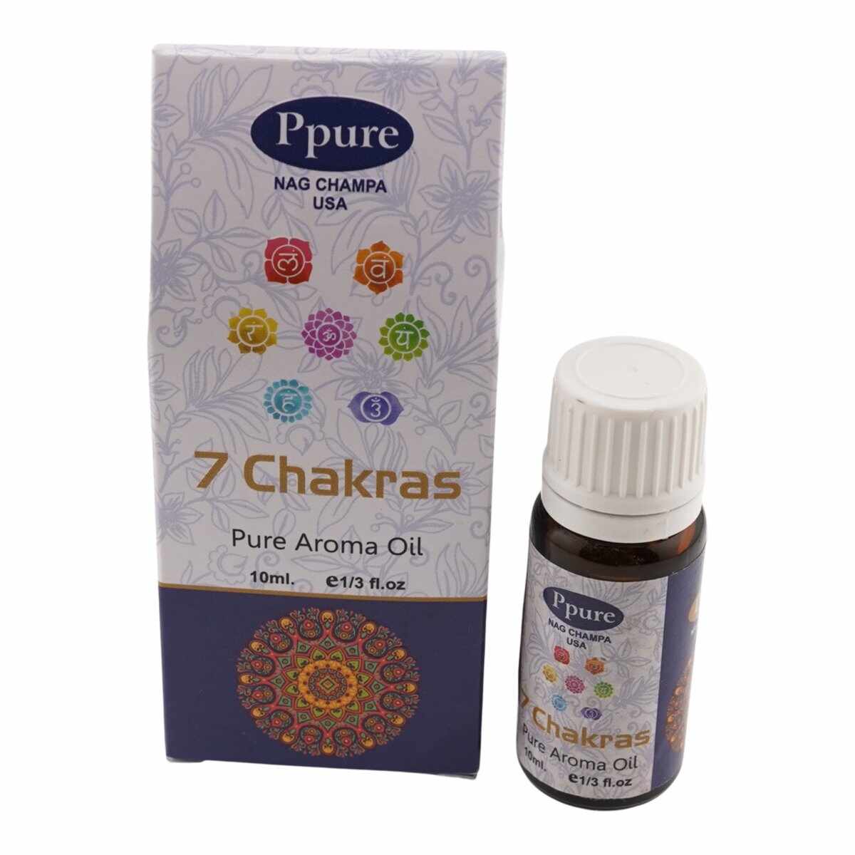 Ulei parfumat aromaterapie ppure nag champa 7 chakre 10ml