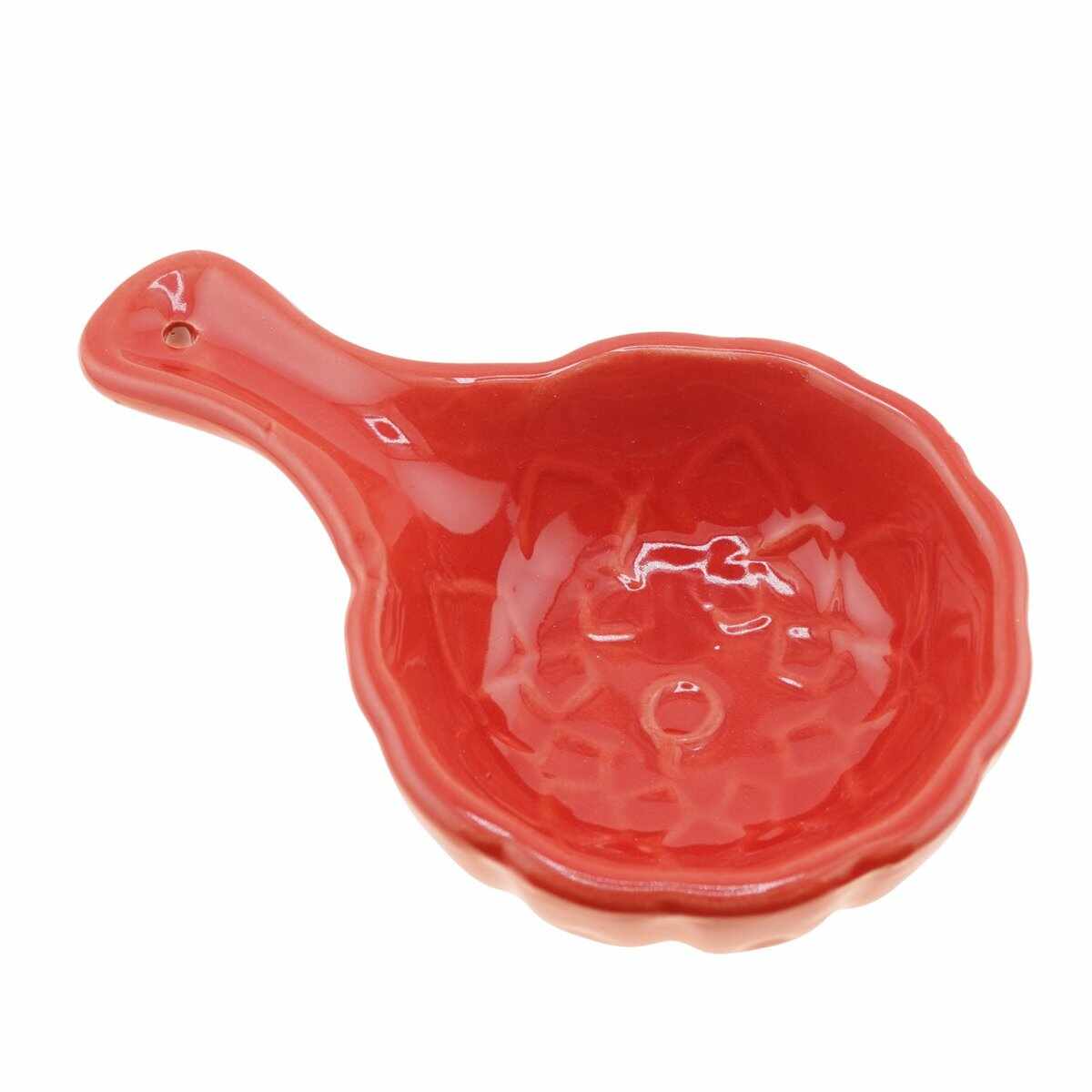 Suport din ceramica pentru ardere conuri parfumate si ierburi naturale lingura rosie 125cm