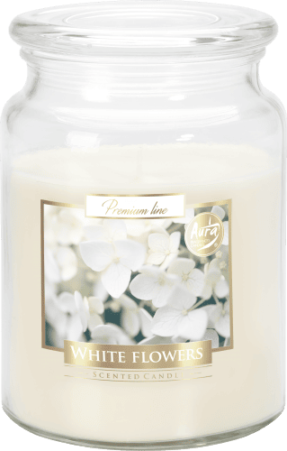 Lumanare parfumata bispol borcan premium line - white flower