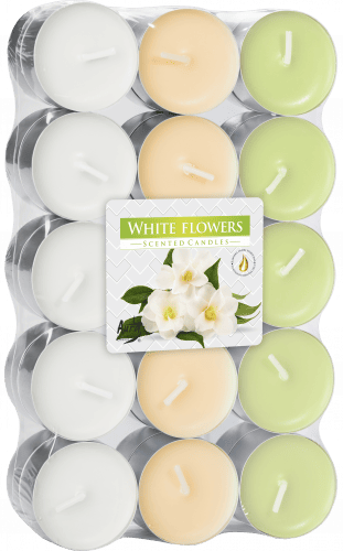 Set 30 pastile lumanari parfumate bispol - white flower