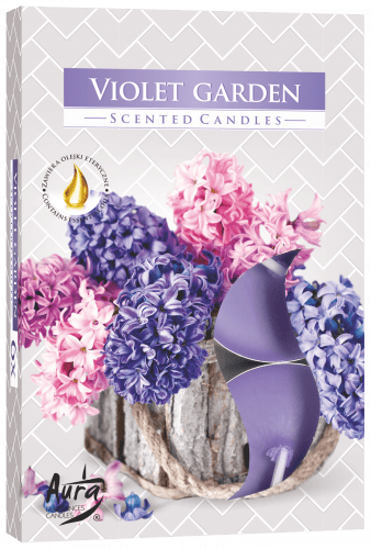 Set 6 pastile lumanari parfumate bispol - violet garden