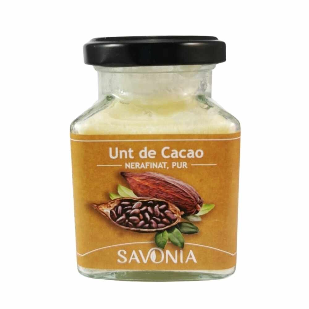 Unt de cacao nerafinat 200 ml savonia