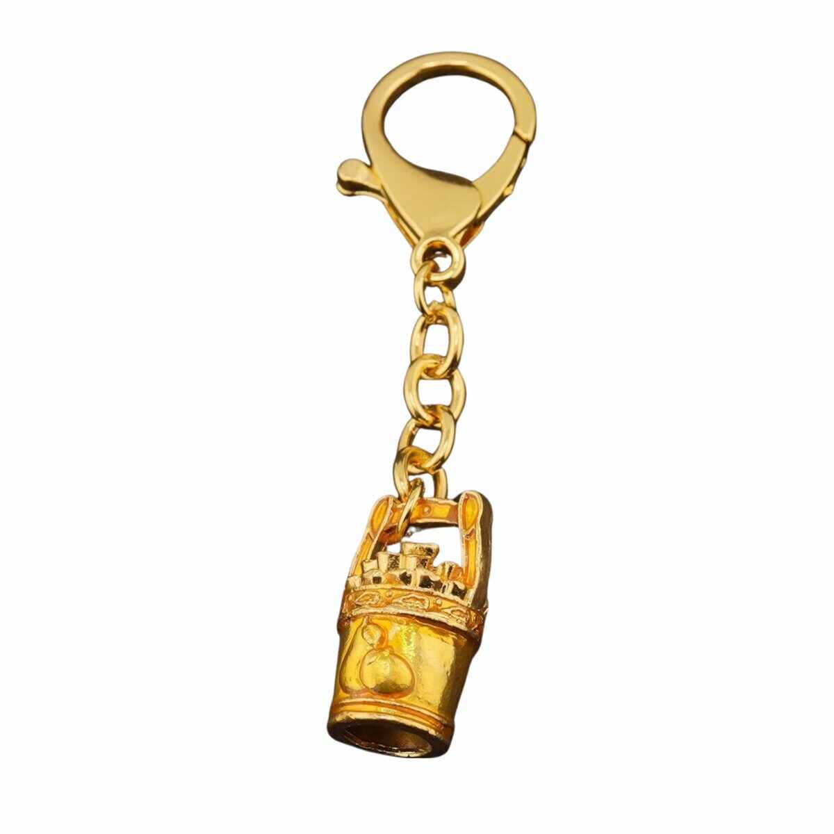 Amuleta feng shui din metal galeata de aur pentru noroc galbena 2024